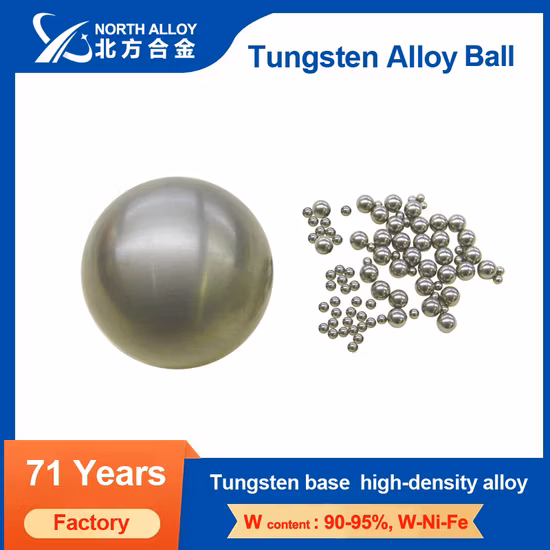 Kugel aus schwerer Wolframlegierung mit einem Durchmesser von 1 bis 100 mm